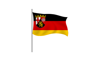 莱茵兰-普法尔茨州旗帜剪贴画