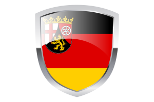 莱茵兰-普法尔茨州旗帜剪贴画