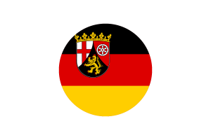 莱茵兰-普法尔茨州旗帜矢量免费下载