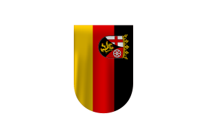 莱茵兰-普法尔茨旗帜矢量免费下载（SVG，PNG）