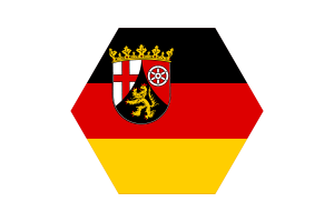 莱茵兰-普法尔茨州旗帜矢量自由|SVG 和 PNG