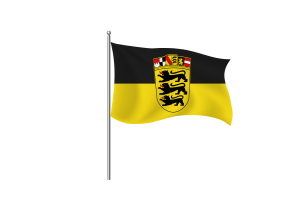 巴登-符腾堡州旗帜剪贴画