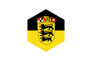 巴登-符腾堡州旗帜六边形