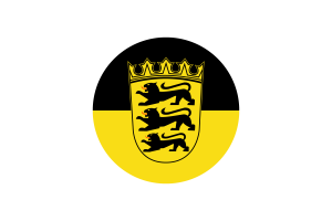巴登-符腾堡州旗帜矢量免费下载