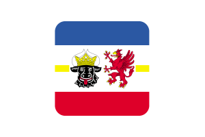 梅克伦堡-前波美拉尼亚旗帜方形圆形