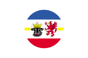 梅克伦堡-前波美拉尼亚旗帜矢量免费下载