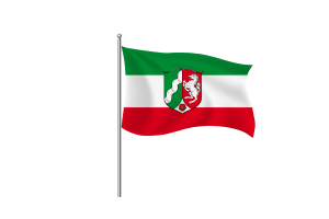 北莱茵-威斯特法伦州旗帜剪贴画