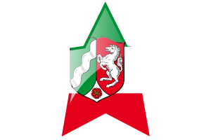 北莱茵-威斯特法伦州旗帜星图标