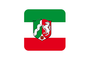 北莱茵-威斯特法伦州旗方形圆形