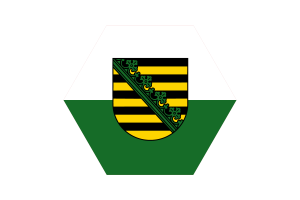 萨克森州旗帜矢量免费|SVG 和 PNG