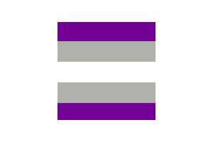 灰色无性恋组织旗帜剪贴画