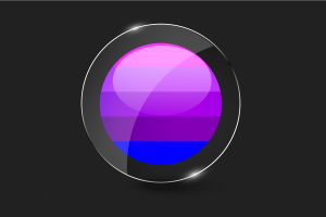 詹妮弗·佩利宁的跨性别旗帜光泽圆形按钮
