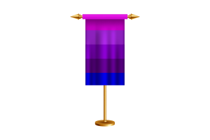 詹妮弗·佩利宁的跨性别仪式旗帜矢量免费