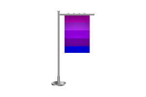 3d 詹妮弗·佩利宁的跨性别站立旗