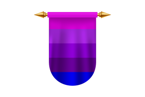 詹妮弗·佩利宁的跨性别旗帜徽章矢量图像