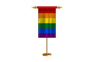 LGBT礼仪旗帜矢量免费
