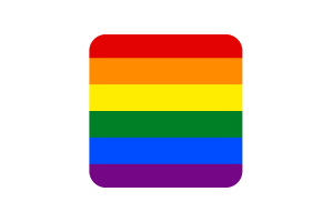 LGBT旗帜方形圆形