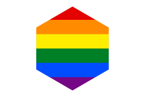 LGBT旗帜六边形
