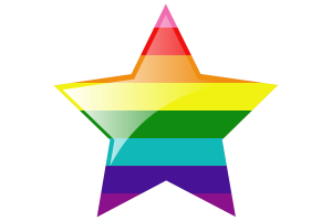 LGBT骄傲旗星图标