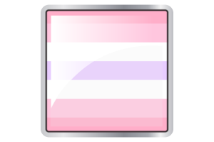 后现代性恋旗方形图标