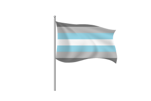 半性取向/半性男群体旗帜符号