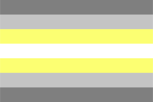 非二元性别Demigender群体的旗帜