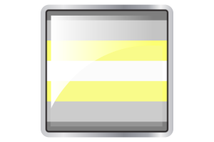 非二元性别Demigender群体旗帜广场图标