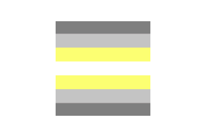 非二元性别Demigender群体旗帜剪贴画
