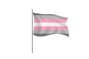 半性取向/半性女群体旗帜符号