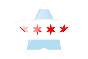 芝加哥旗帜星图标