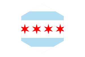 芝加哥旗帜六边形