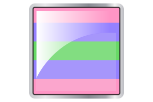 三性别人群旗方形图标