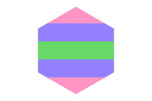 三性别人群旗六边形