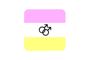 Twink男同性恋人群旗帜方形圆形