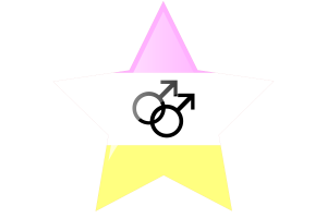 Twink男同性恋人群的旗帜星图标