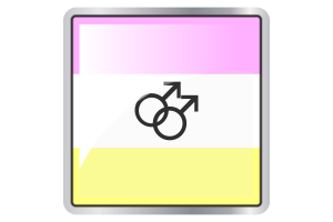 Twink男同性恋人群旗帜方块图标