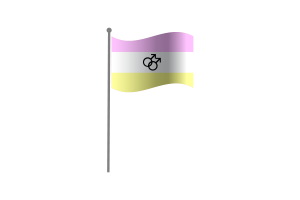 挥舞着Twink男同性恋人群的旗帜