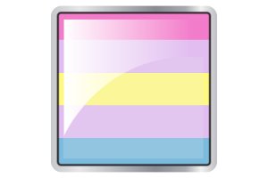 Aporagender 非二元性别人群旗帜广场图标