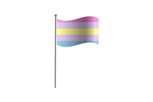 挥舞着非二元性别人群的旗帜