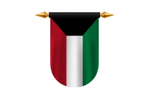 科威特国旗矢量图像