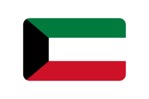 科威特国旗三角形圆形