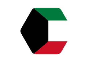 科威特国旗矢量插图