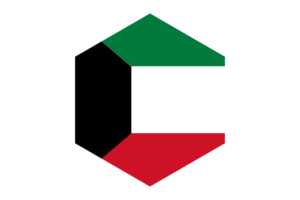 科威特国旗六边形