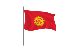 吉尔吉斯斯坦国旗剪贴画