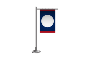 3d 老挝站立旗