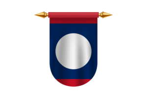 老挝国旗矢量图像