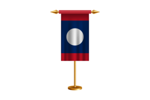 老挝礼仪旗帜矢量免费