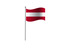 挥舞着拉脱维亚国旗