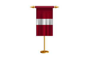 拉脱维亚礼仪旗帜矢量免费