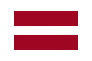 拉脱维亚国旗三角形矢量插图